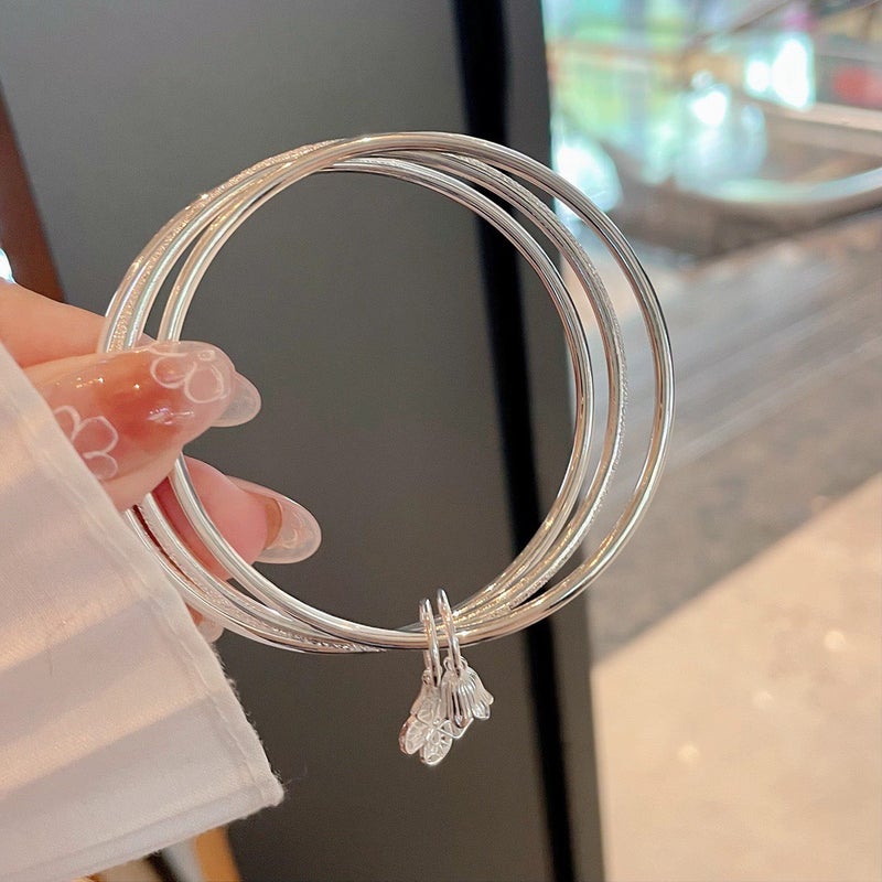 Sansheng Iii Bracelet Women'S Silver Plated Bracelet Niche Gift For Wife And Girlfriend Valentine'S Day Gift - Image 4